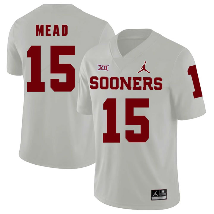 Oklahoma Sooners 15 Jeffery Mead White College Football Jersey Dzhi,We sell and wholesale Oklahoma Sooners 15 Jeffery Mead White College Football Jersey Dzhi on line form chian!